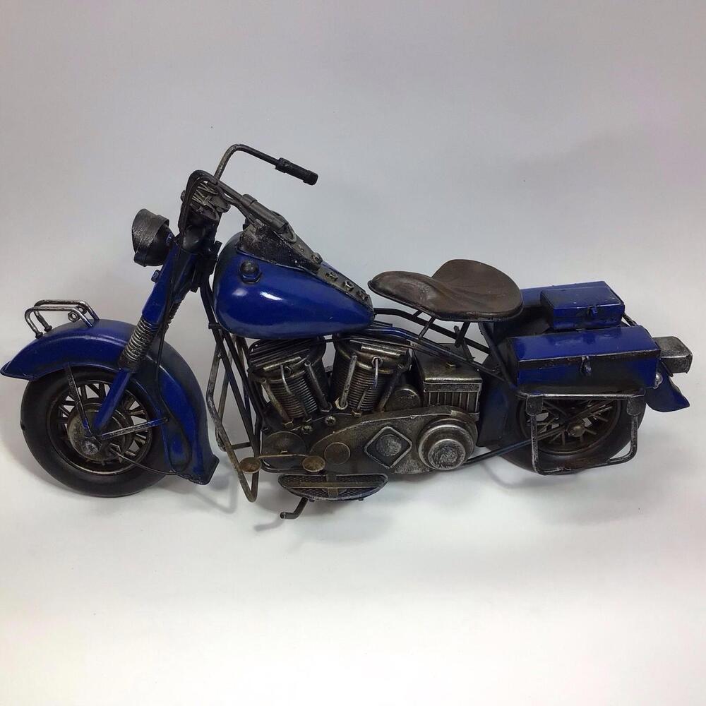 Blue Vintage Bike for Interior Decor
